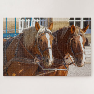werkpaarden puzzel legpuzzel