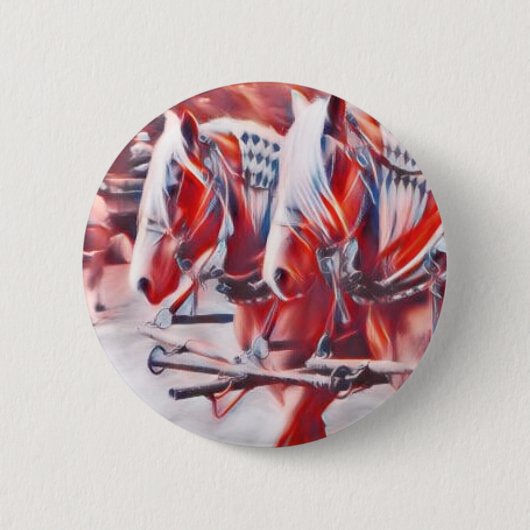 Werkpaarden Ronde Button 5,7 Cm (Voorkant)