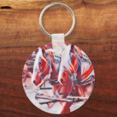 Werkpaarden Sleutelhanger (Voorkant)