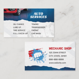werkplaats   Automatische services   Visitekaartje