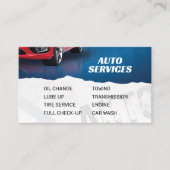 werkplaats | Automatische services | Visitekaartje (Voorkant)