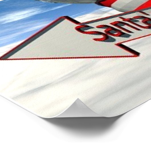 werkplaats van santa poster (Hoek)