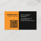 werkplaats voor automatisch herstel visitekaartje (Achterkant)