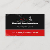 Werkplaats voor automatisch schilderen | beroeps visitekaartje (Voorkant)