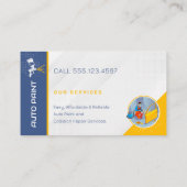 Werkplaats voor automatisch schilderen | Professio Visitekaartje (Achterkant)