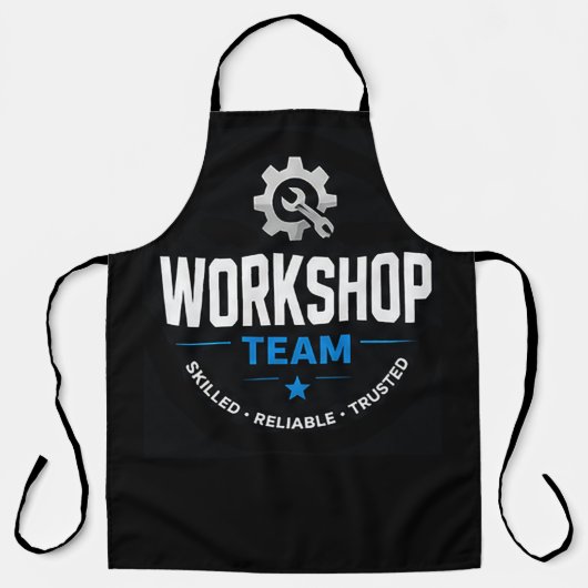 ⚙️ Werkplaatsteam Modern Garage⚙️ Schort (Voorkant)