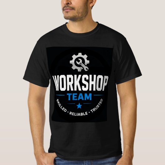 ⚙️ Werkplaatsteam Modern Garage⚙️ T-shirt (Voorkant)