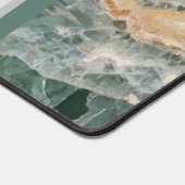 Werkplek Edelsteen Groen Geel Gem Foto Kantoor Bureaumat (Hoek)