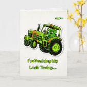 Werkplek Humor kater Grappige St. Patrick Kaart (Gele Bloem)