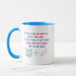 Werkplek Logica Grappige Koffie Mok