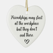 Werkplek Vriendschappen Keramisch Ornament (Rechts)