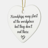 Werkplek Vriendschappen Keramisch Ornament (Links)