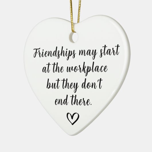 Werkplek Vriendschappen Keramisch Ornament (Links)