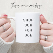 Werkplek Wits Modern Birthday Banter voor College Tweekleurige Koffiemok