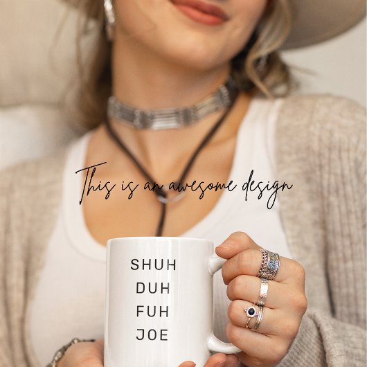 Werkplek Wits Modern Birthday Banter voor College Tweekleurige Koffiemok