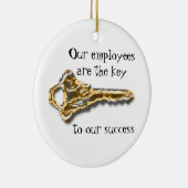 Werkplekwaardering Bedankt Business Keramisch Ornament (Rechts)