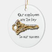 Werkplekwaardering Bedankt Business Keramisch Ornament (Links)