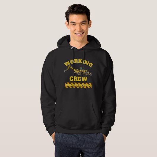 Werkploeg Bouw Voorlader Combo Hoodie (Voorkant volledig)