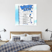 Werkregels Muur Kunst Omwikkeld Canvas (Glans) Afdruk (Insitu (Slaapkamer))