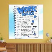 Werkregels Muur Kunst Omwikkeld Canvas (Glans) Afdruk (Insitu (Woonkamer))