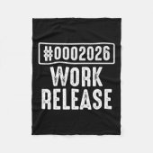 Werkrelease 2026 Funny Coding Engineer Pensioen Fleece Deken (Voorkant)