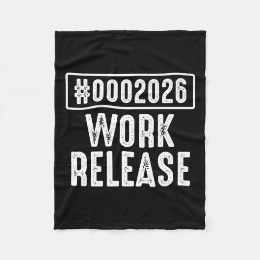 Werkrelease 2026 Funny Coding Engineer Pensioen Fleece Deken (Voorkant)