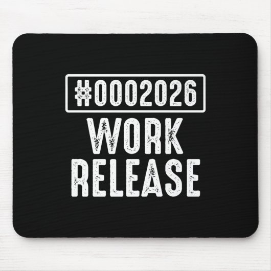 Werkrelease 2026 Funny Coding Engineer Pensioen Muismat (Voorkant)