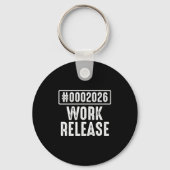 Werkrelease 2026 Funny Coding Engineer Pensioen Sleutelhanger (Voorkant)