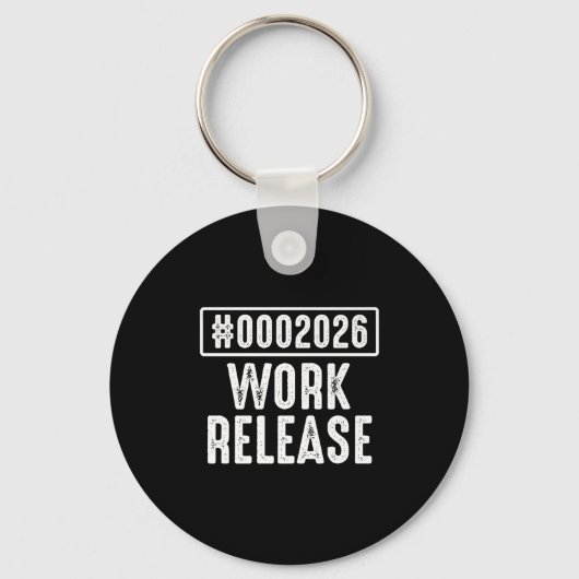 Werkrelease 2026 Funny Coding Engineer Pensioen Sleutelhanger (Voorkant)