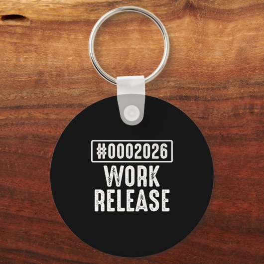 Werkrelease 2026 Funny Coding Engineer Pensioen Sleutelhanger (Voorkant)