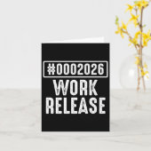 Werkrelease 2026 Grappige Codeur Ingenieur Pensioe Kaart (Gele Bloem)
