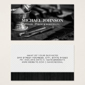 Werkstation voor Barber Shop Visitekaartje (Voorkant /achterkant)