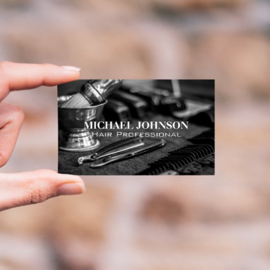 Werkstation voor Barber Shop Visitekaartje