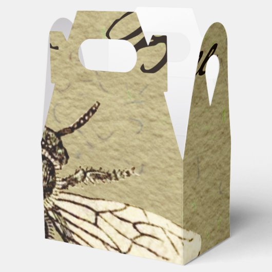  Werkster Bijen Insect Illustratie Antiek Bedankdoosjes (Geopend)