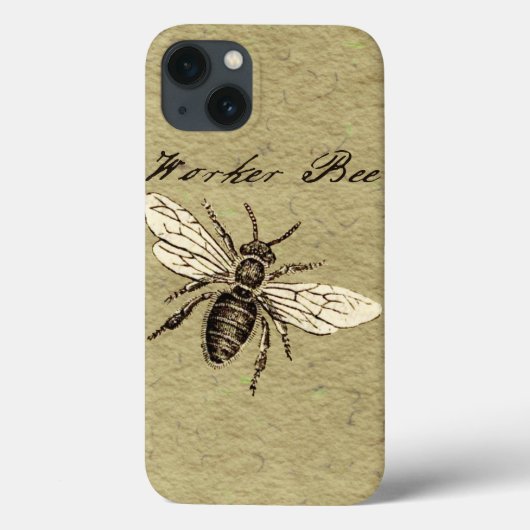 Werkster Bijen Insect Illustratie Antiek Case-Mate iPhone Case (Achterkant)