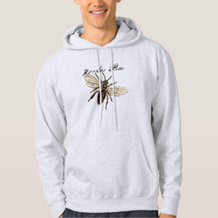 Werkster Bijen Insect Illustratie Antiek Hoodie
