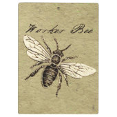  Werkster Bijen Insect Illustratie Antiek Klembord (Achterkant)