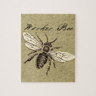  Werkster Bijen Insect Illustratie Antiek Legpuzzel