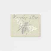  Werkster Bijen Insect Illustratie Antiek Post-it® Notes (Voorkant)