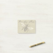  Werkster Bijen Insect Illustratie Antiek Post-it® Notes (Op bureau)