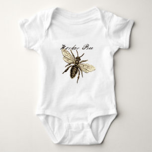 Werkster Bijen Insect Illustratie Antiek Romper