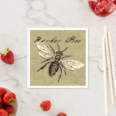  Werkster Bijen Insect Illustratie Antiek Servetten (Insitu)