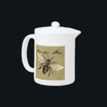 Werkster Bijen Insect Illustratie Antiek Theepot<br><div class="desc">Vier de ijverige schoonheid van natuur met deze charmante Worker Bee Insect Illustration. Deze gedetailleerde antiek print is voorzien van een klassieke wetenschappelijke weergave van een werkbij, compleet met ingewikkelde vleugel- en lichaamsdetails, geplaatst tegen een getextureerde, verouderde papieren achtergrond. Het elegante, script toont trots "Worker Bee", wat bijdraagt aan zijn...</div>
