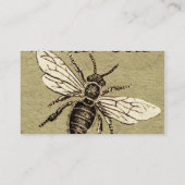  Werkster Bijen Insect Illustratie Antiek Visitekaartje (Achterkant)