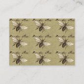  Werkster Bijen Insect Illustratie Antiek Visitekaartje (Achterkant)