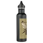 Werkster Bijen Insect Illustratie Antiek Waterfles (Links)