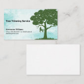 werkster die boom snoeit | landschapsarchitectuur  visitekaartje (Voorkant / Achterkant)