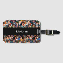 Werkstress zwart bagagelabel