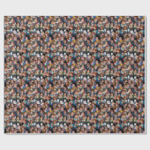 Werkstress zwart cadeaupapier (Vlak)