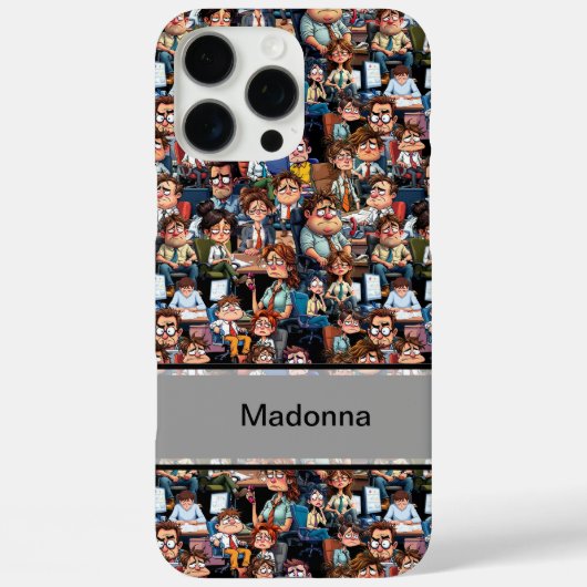 Werkstress zwart Case-Mate iPhone case (Achterkant)